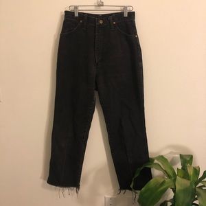 VINTAGE Black Wrangler Mom Jeans